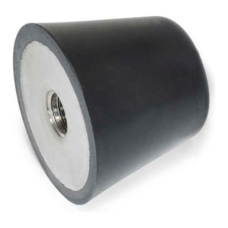 J.W. Winco J.W. Winco Vibration/Shock Absorption Mount, Conical, .81" H, 97 Max Load,  254-25-1/4X20-55